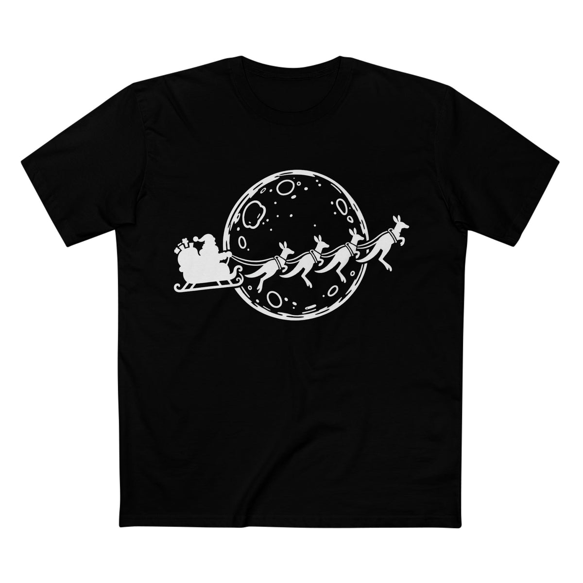 Santa's Roos Christmas Tee - Men's