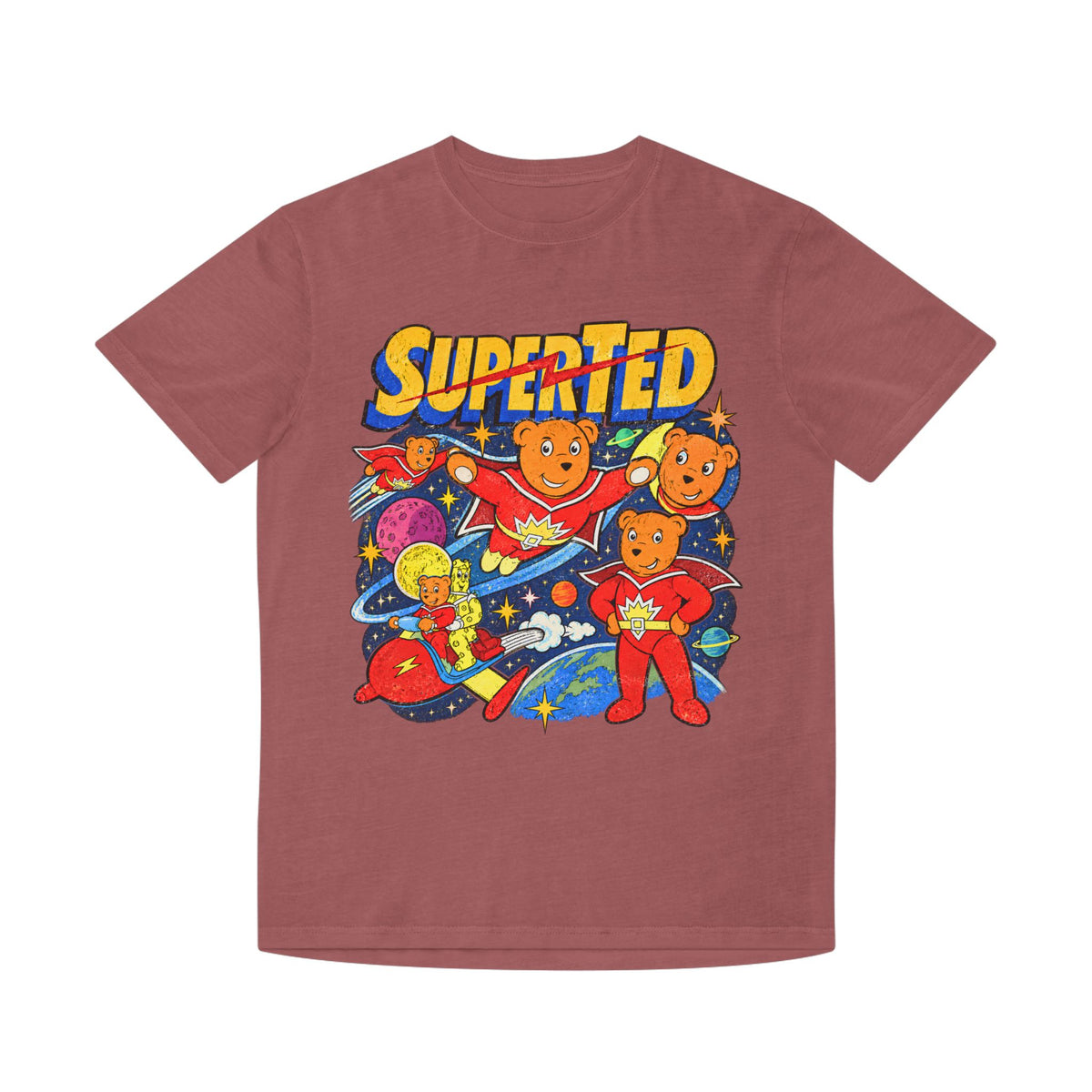 Super Ted Retro Faded Tee - Unisex