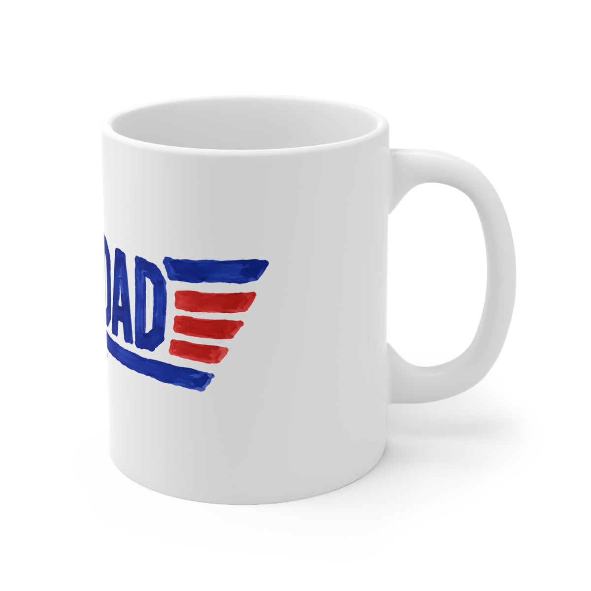 Top Dad Ceramic Coffee Mug — Patriotic Father’s Day Gift