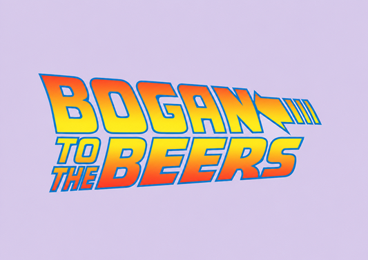 Bogan to the Beers Tee – Back to the Future Parody Tee