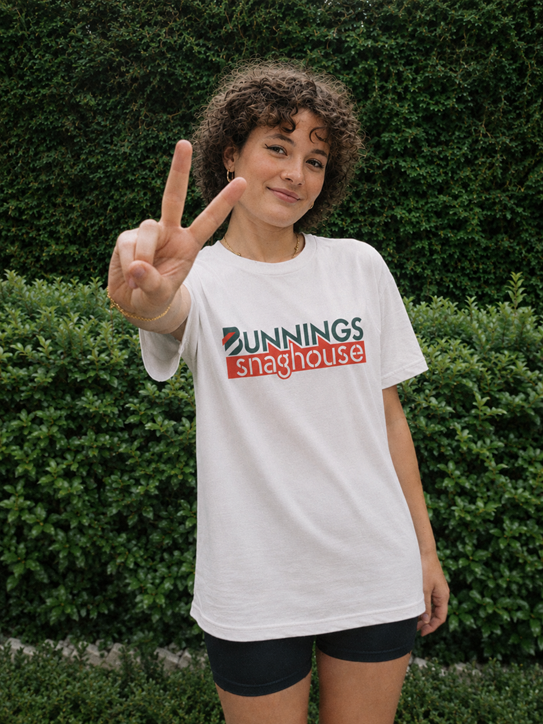 Bunnings Snaghouse Women's T-Shirt — Retro Hardware Logo Tee