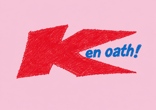 Retro 'Ken Oath!' Parody T-Shirt — Bold Red Logo Tee