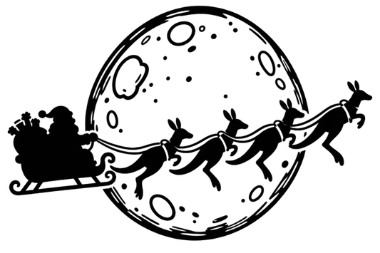 Santa's Roos Christmas Tee - Men's