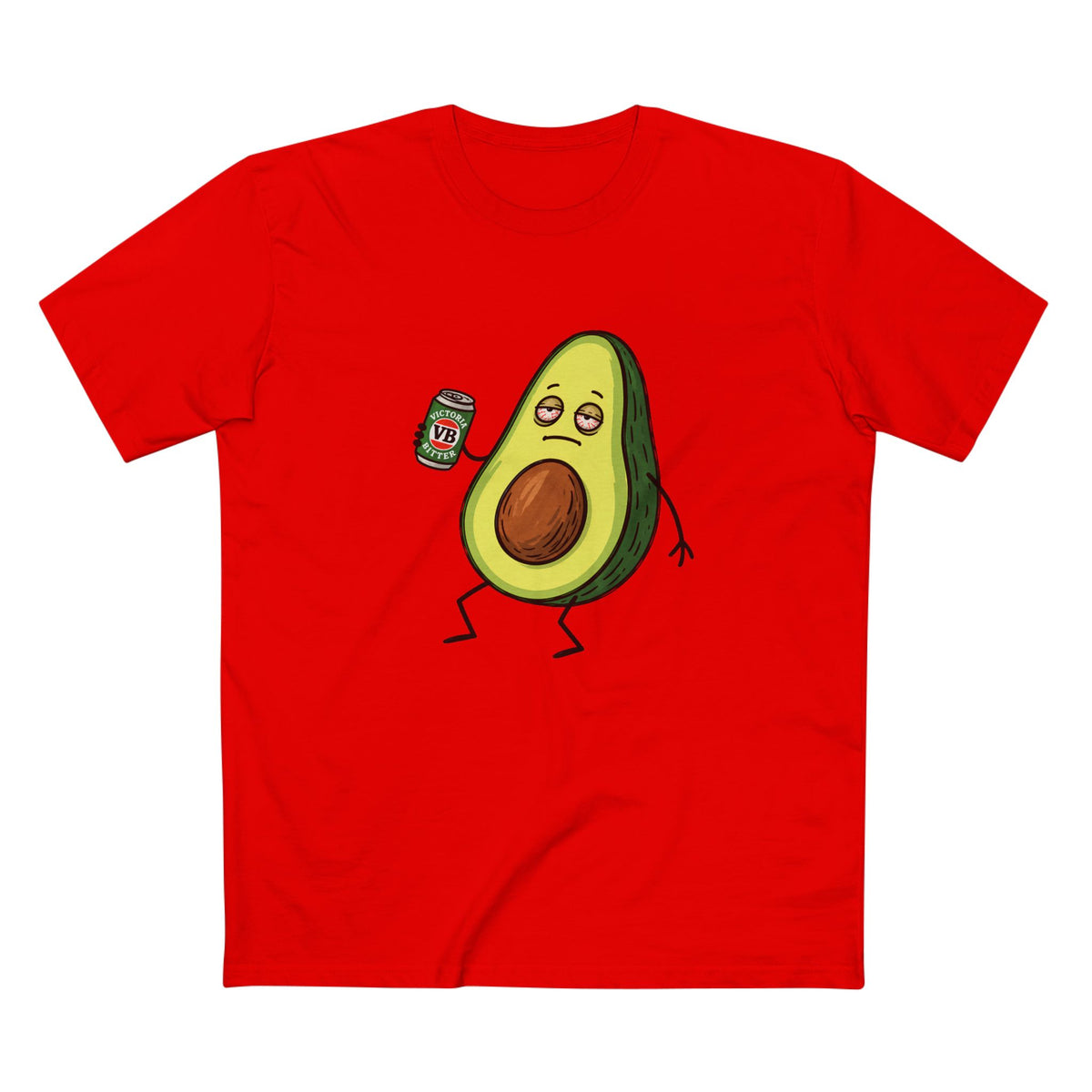The "Smashed Avo" – Funny Drunk Avocado Graphic T-Shirt