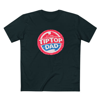 Tip Top Dad T-Shirt — Vintage Red & Blue Dad Logo Tee (Father’s Day Gift)