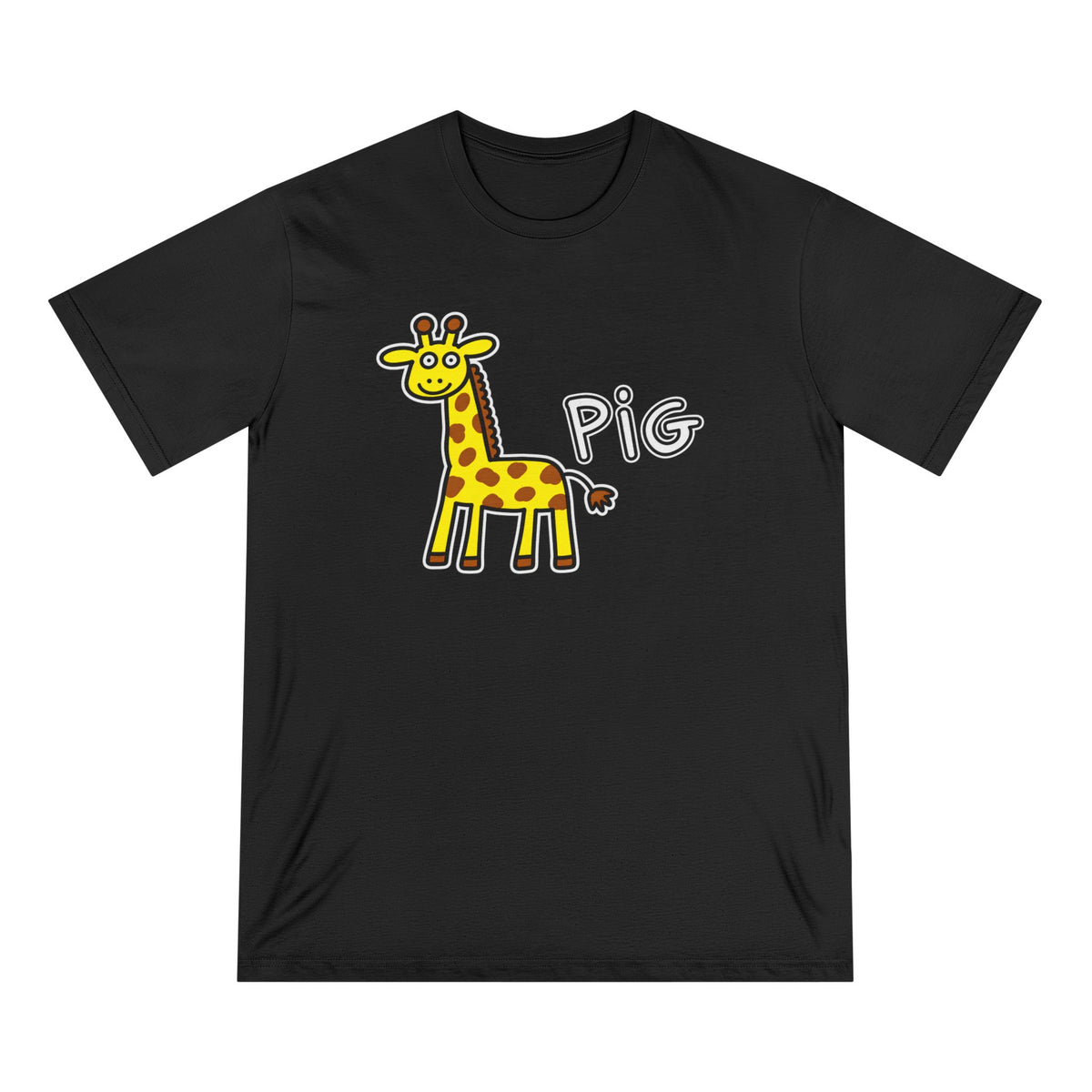 Giraffe 'Pig' Kids Graphic T-Shirt — Cute Hand-Drawn Animal Tee