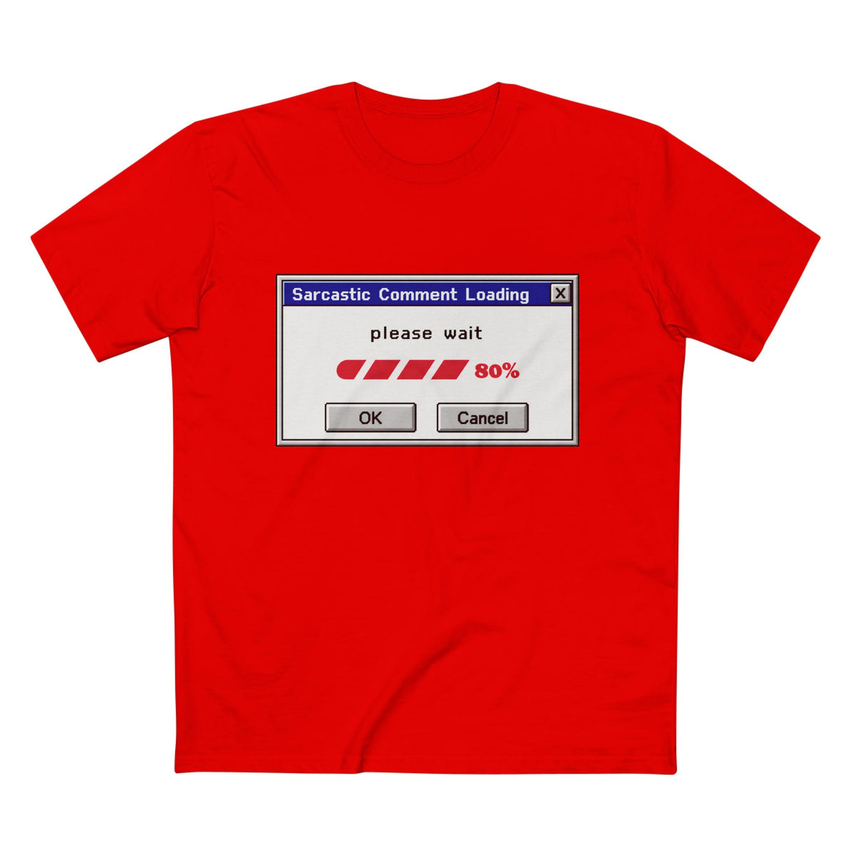 Sarcastic Comment Loading T-Shirt – Funny Progress Bar Tee for Sarcastic Adults