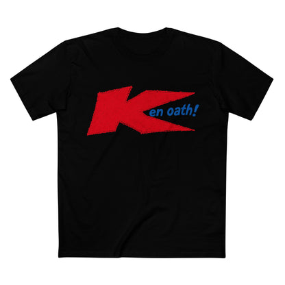 Retro 'Ken Oath!' Parody T-Shirt — Bold Red Logo Tee