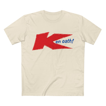 Retro 'Ken Oath!' Parody T-Shirt — Bold Red Logo Tee