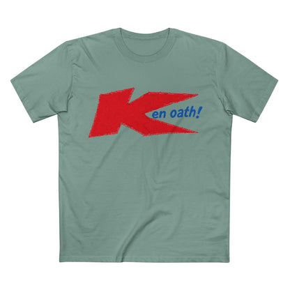 Retro 'Ken Oath!' Parody T-Shirt — Bold Red Logo Tee