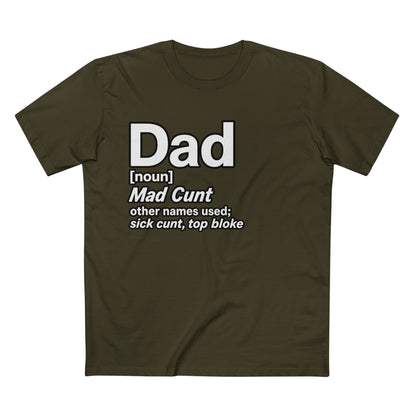 Dad Definition — Funny Dad Gift for Father’s Day Men's Tee