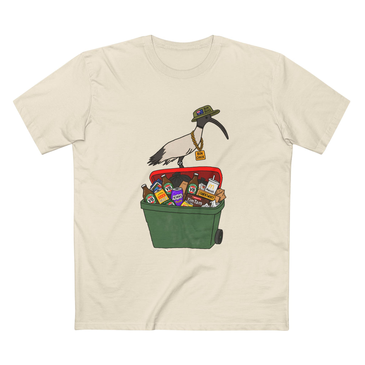 Ibis on Bin Chicken Graphic Tee — Trash Bird T-Shirt
