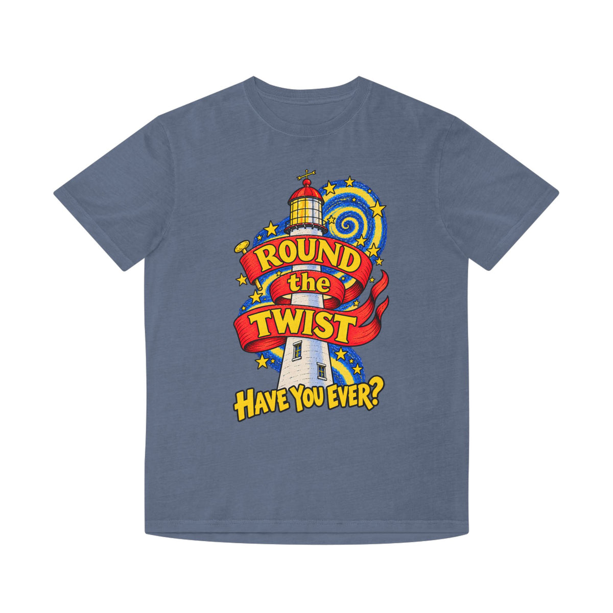 Round the Twist Vintage Faded T‑Shirt — “Have You Ever?” - Unisex