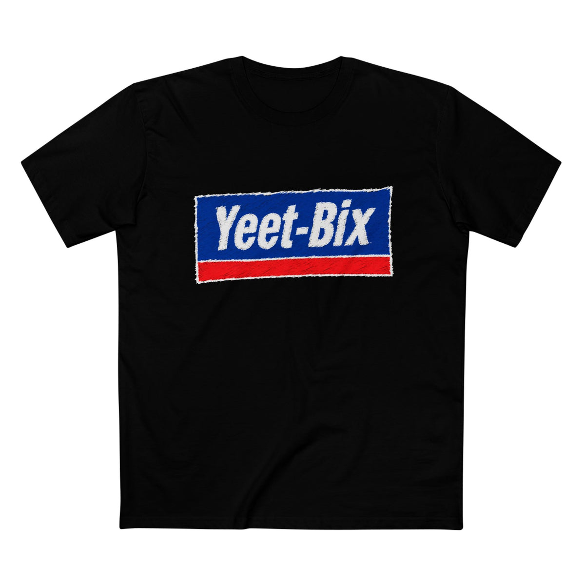 Yeet-Bix Graphic Tee — Retro Parody Cereal Logo T-Shirt