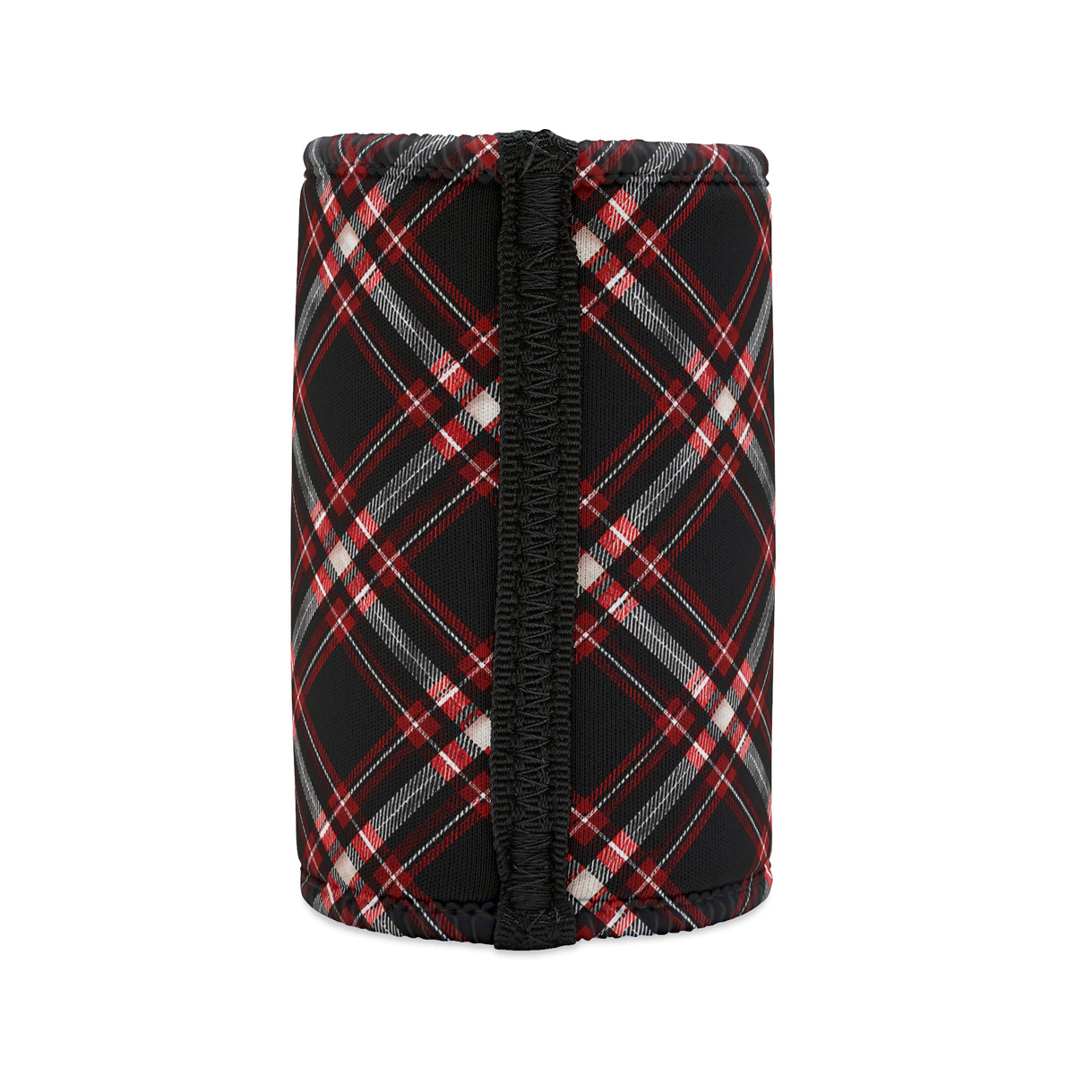 Best Dad Stubby Cooler – Red Plaid - Funny Father’s Day Gift