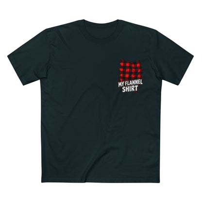 My Flannel Shirt T-Shirt — Red and Black Flannel