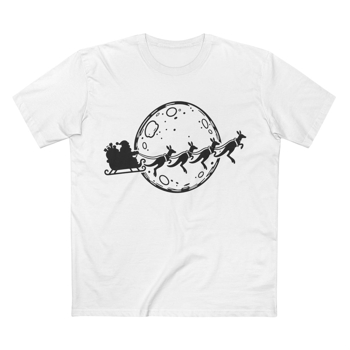 Santa's Roos Christmas Tee - Men's