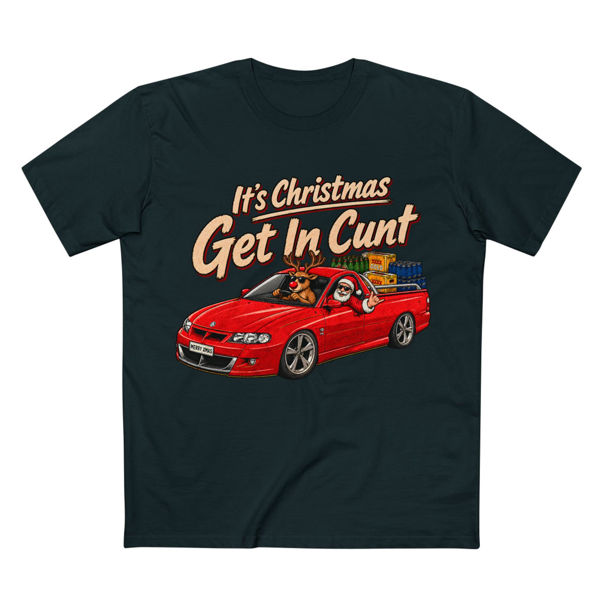 SANTA’S DOING SKIDS — A Very Commodore Christmas - Men's Tee