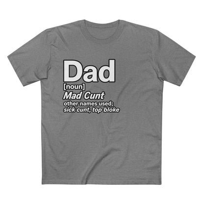Dad Definition — Funny Dad Gift for Father’s Day Men's Tee