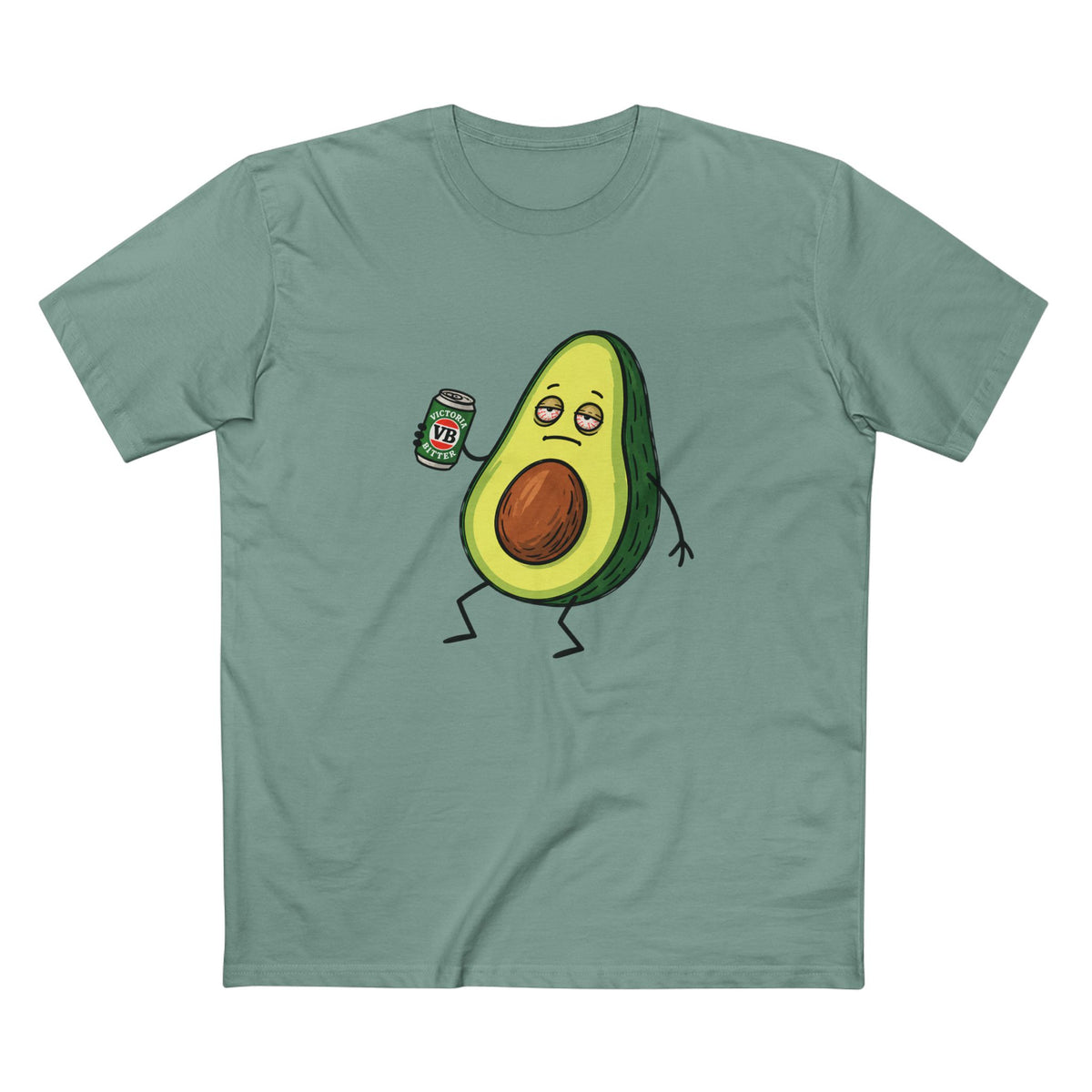 The "Smashed Avo" – Funny Drunk Avocado Graphic T-Shirt