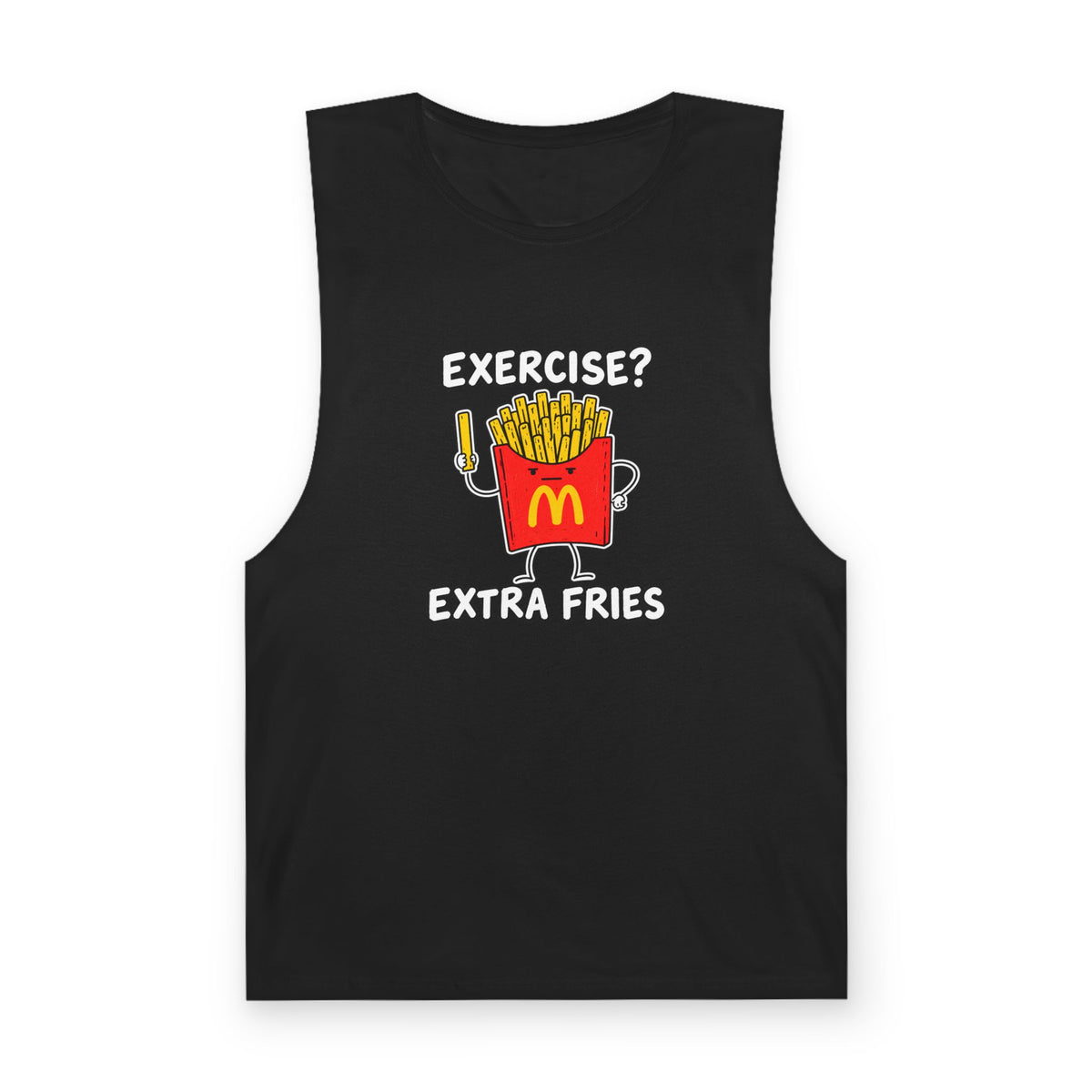 Exercise? Extra Fries Tank Top — Men's