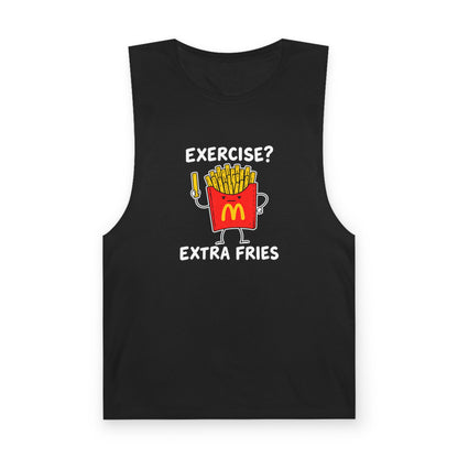 Exercise? Extra Fries Tank Top — Men's