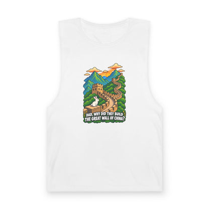 "Dad, Why Did They Build the Great Wall of China?" Tank - Men's