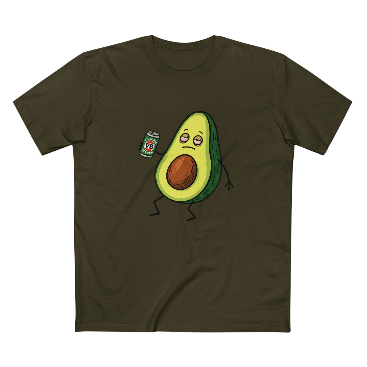 The "Smashed Avo" – Funny Drunk Avocado Graphic T-Shirt