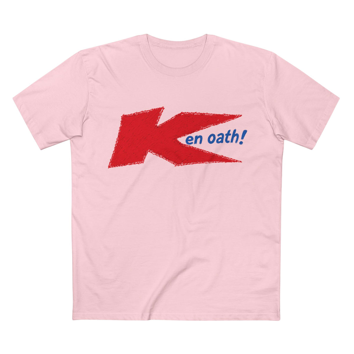 Retro 'Ken Oath!' Parody T-Shirt — Bold Red Logo Tee