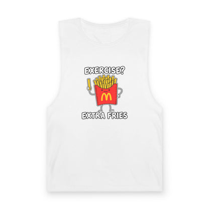Exercise? Extra Fries Tank Top — Men's