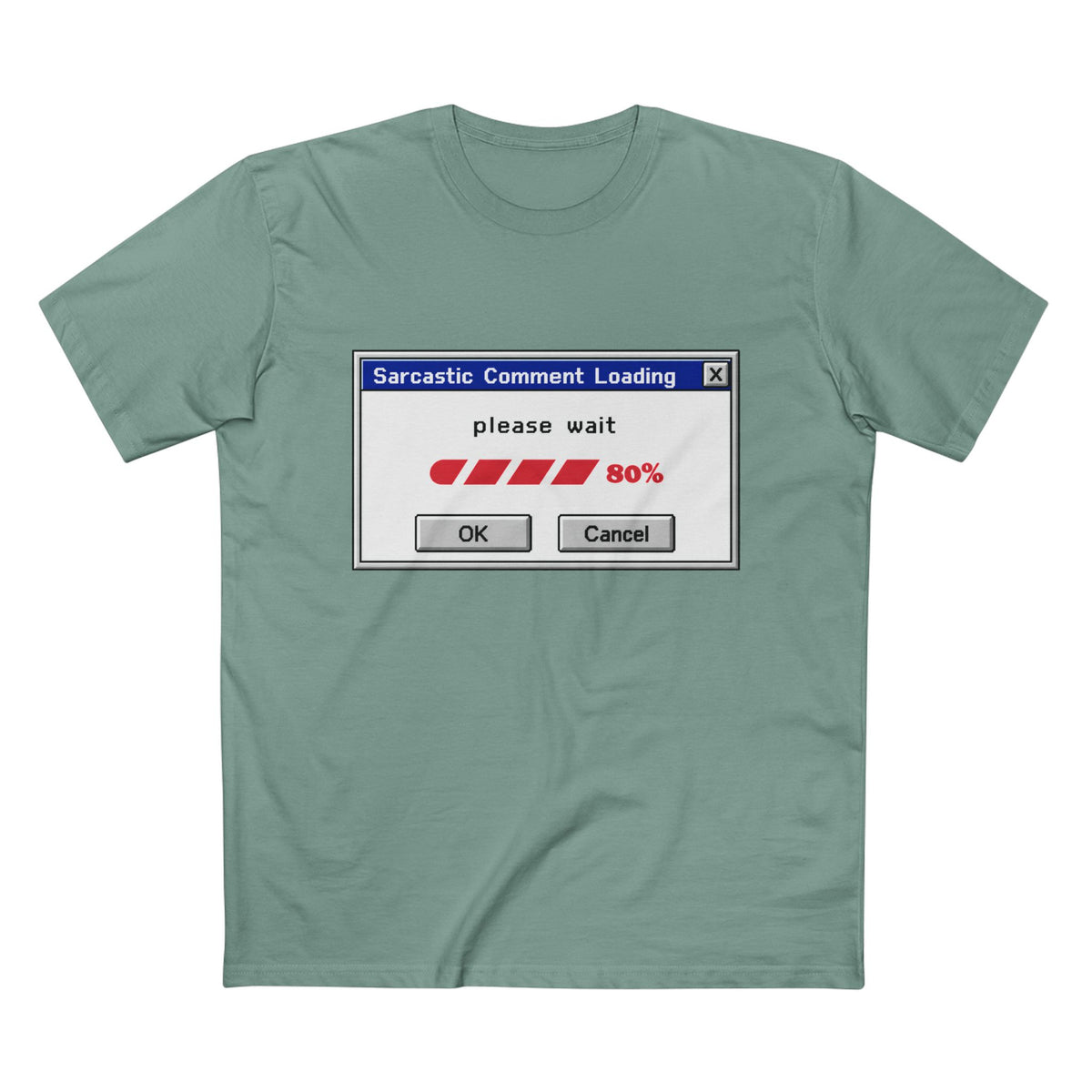Sarcastic Comment Loading T-Shirt – Funny Progress Bar Tee for Sarcastic Adults