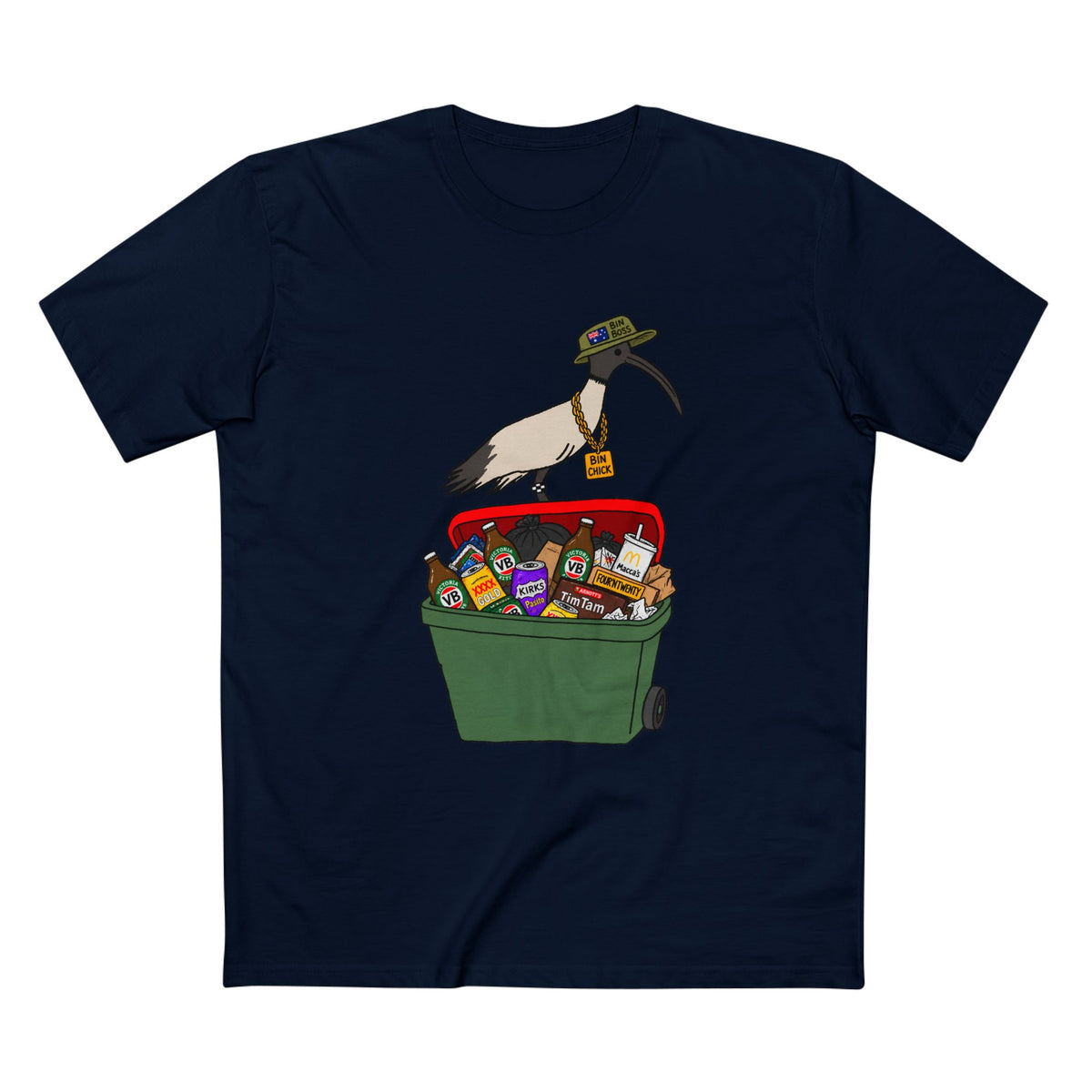 Ibis on Bin Chicken Graphic Tee — Trash Bird T-Shirt