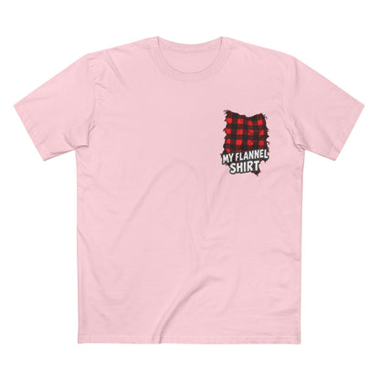 My Flannel Shirt T-Shirt — Red and Black Flannel