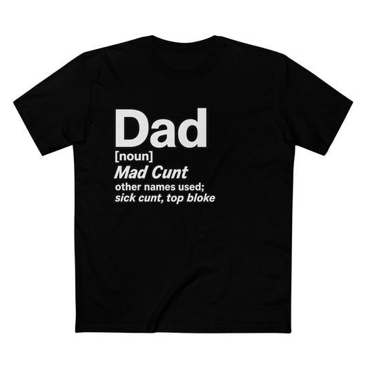 Dad Definition — Funny Dad Gift for Father’s Day Men's Tee