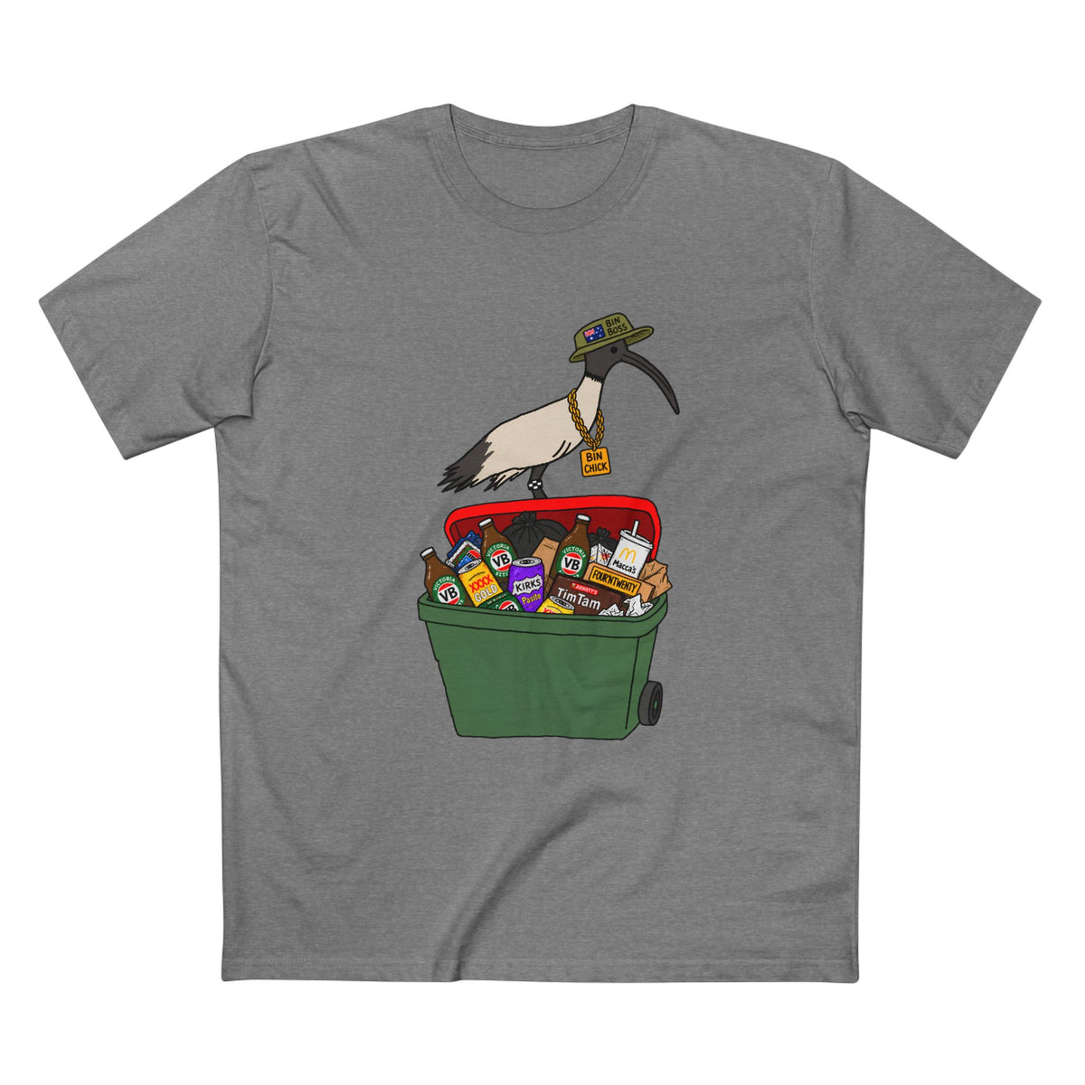 Ibis on Bin Chicken Graphic Tee — Trash Bird T-Shirt