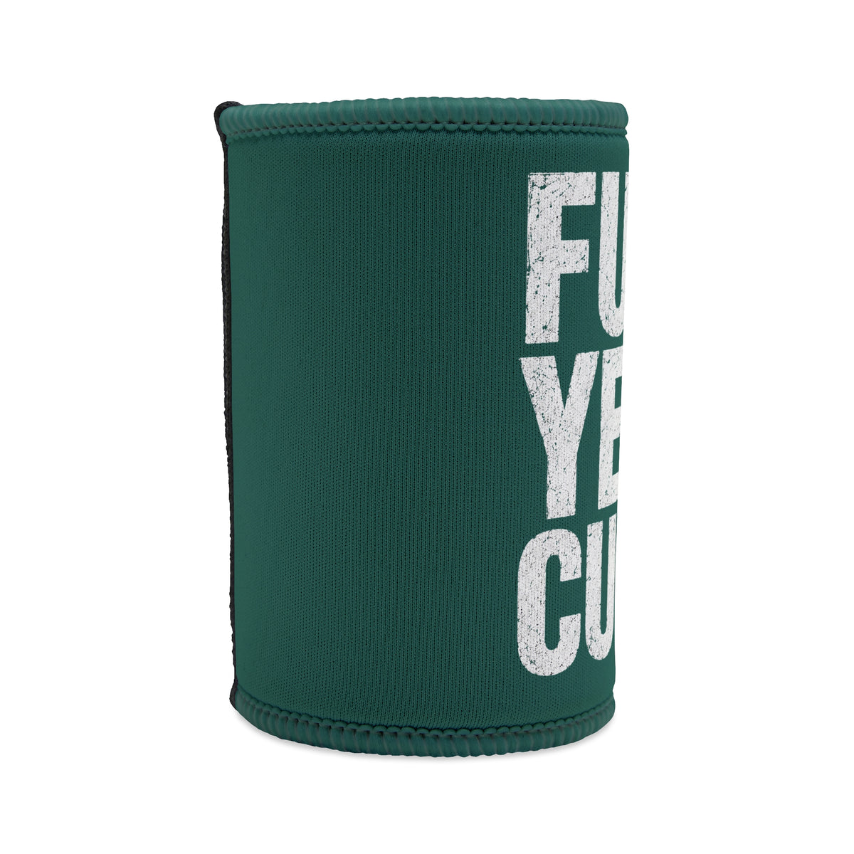 Stubby Cooler — "Fuck Yeah Cunt" Novelty Can Cooler (Dark Green)