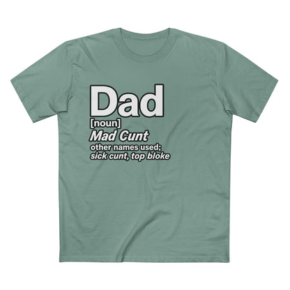 Dad Definition — Funny Dad Gift for Father’s Day Men's Tee