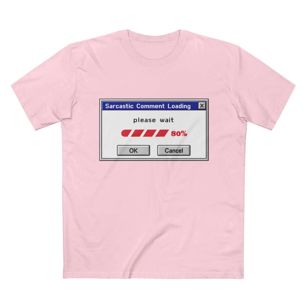 Sarcastic Comment Loading T-Shirt – Funny Progress Bar Tee for Sarcastic Adults
