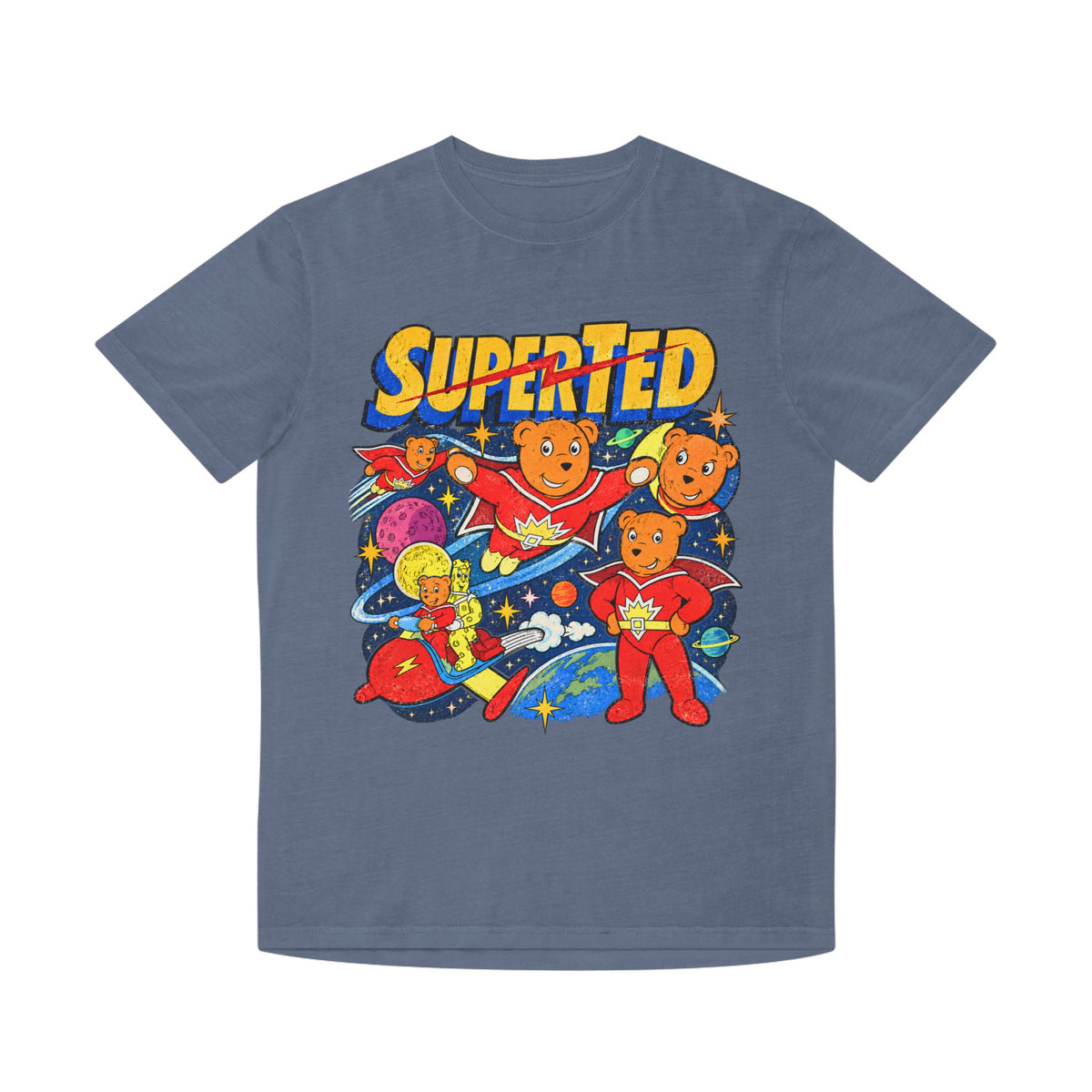 Super Ted Retro Faded Tee - Unisex