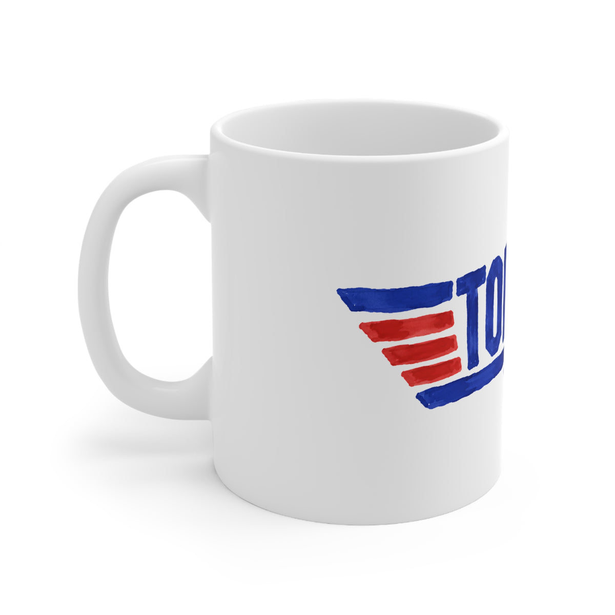 Top Dad Ceramic Coffee Mug — Patriotic Father’s Day Gift