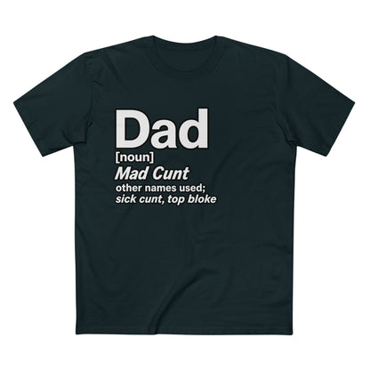 Dad Definition — Funny Dad Gift for Father’s Day Men's Tee