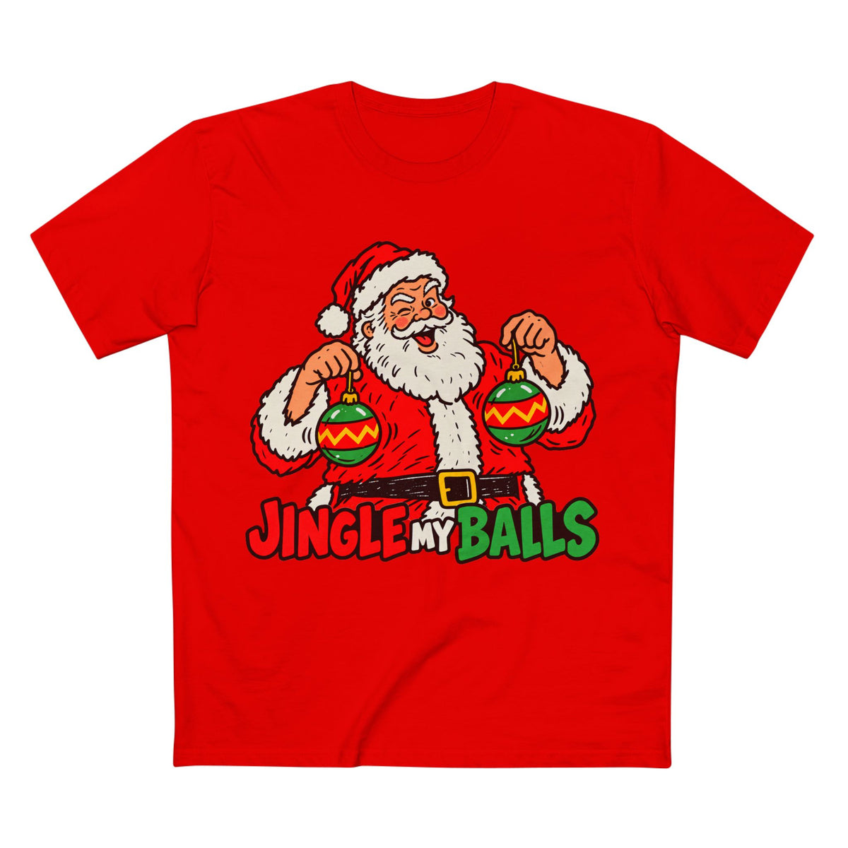 Jingle My Balls Christmas Tee — Men's