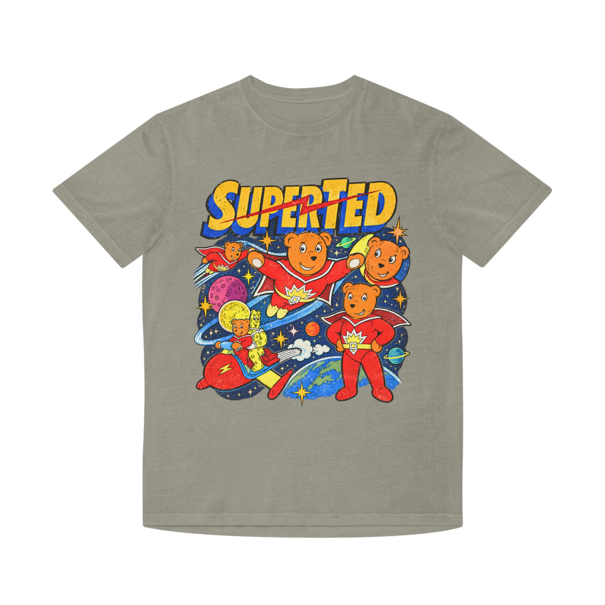 Super Ted Retro Faded Tee - Unisex