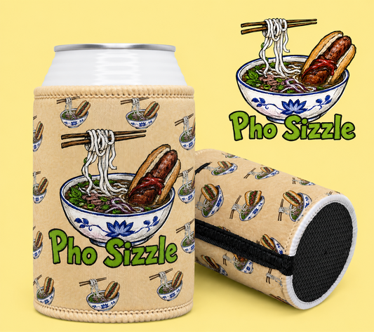 Stubby Cooler - Pho Sizzle Noodle Bowl Can Cooler