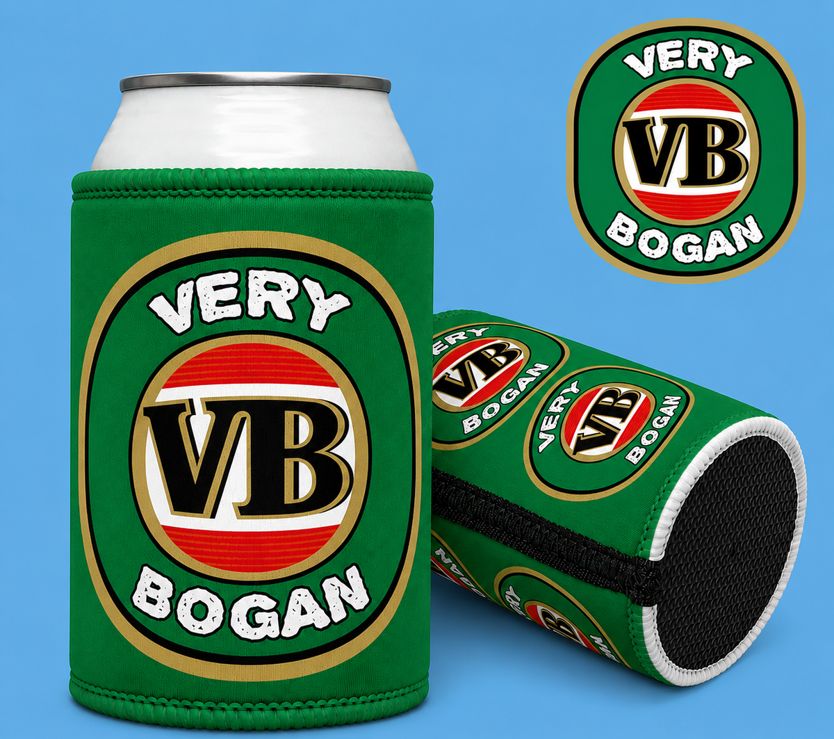Stubby Cooler — "Very Bogan" VB Logo Can Cooler