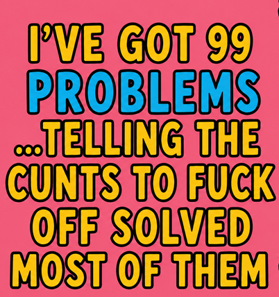 Stubby Cooler — Funny Spicy Chilli: "I've Got 99 Problems" Cheeky Quote