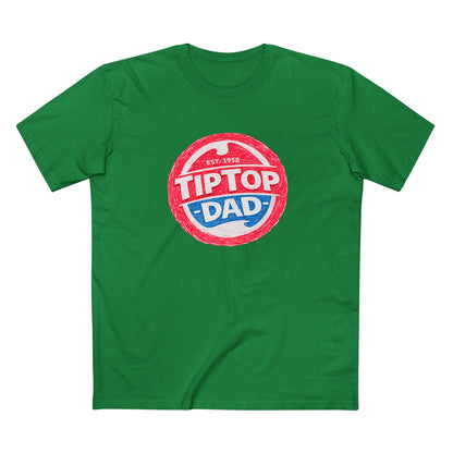 Tip Top Dad T-Shirt — Vintage Red & Blue Dad Logo Tee (Father’s Day Gift)