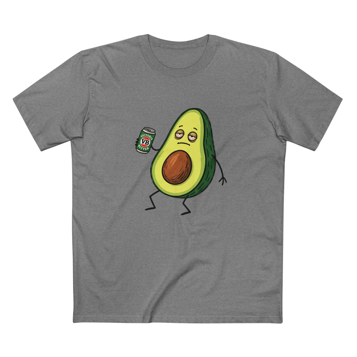 The "Smashed Avo" – Funny Drunk Avocado Graphic T-Shirt