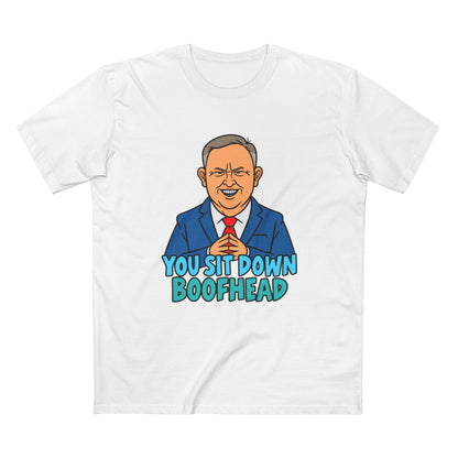 Albanese You Sit Down Boofhead Tee — Men's