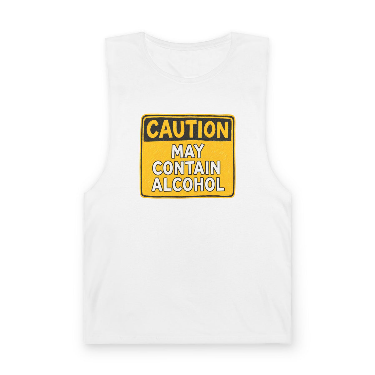 Caution May Contain Alcohol Tank Top — Men's